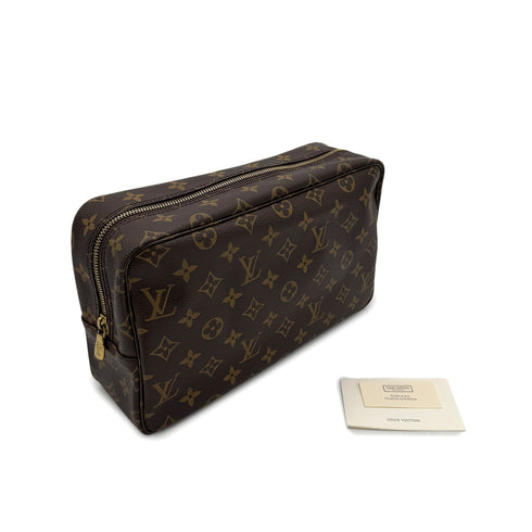 LOUIS VUITTON MONOGRAM TROUSSE TOILETTE 28 CLUTCH BAG BROWN M47522 90299059 - PURPOSE