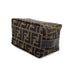 FENDI ZUCCA POUCH HAND BAG BROWN BLACK CANVAS LEATHER 90299060 - PURPOSE
