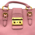 MIUMIU MADRAS HAND SHOULDER BAG PINK LEATHER 90299063 - PURPOSE