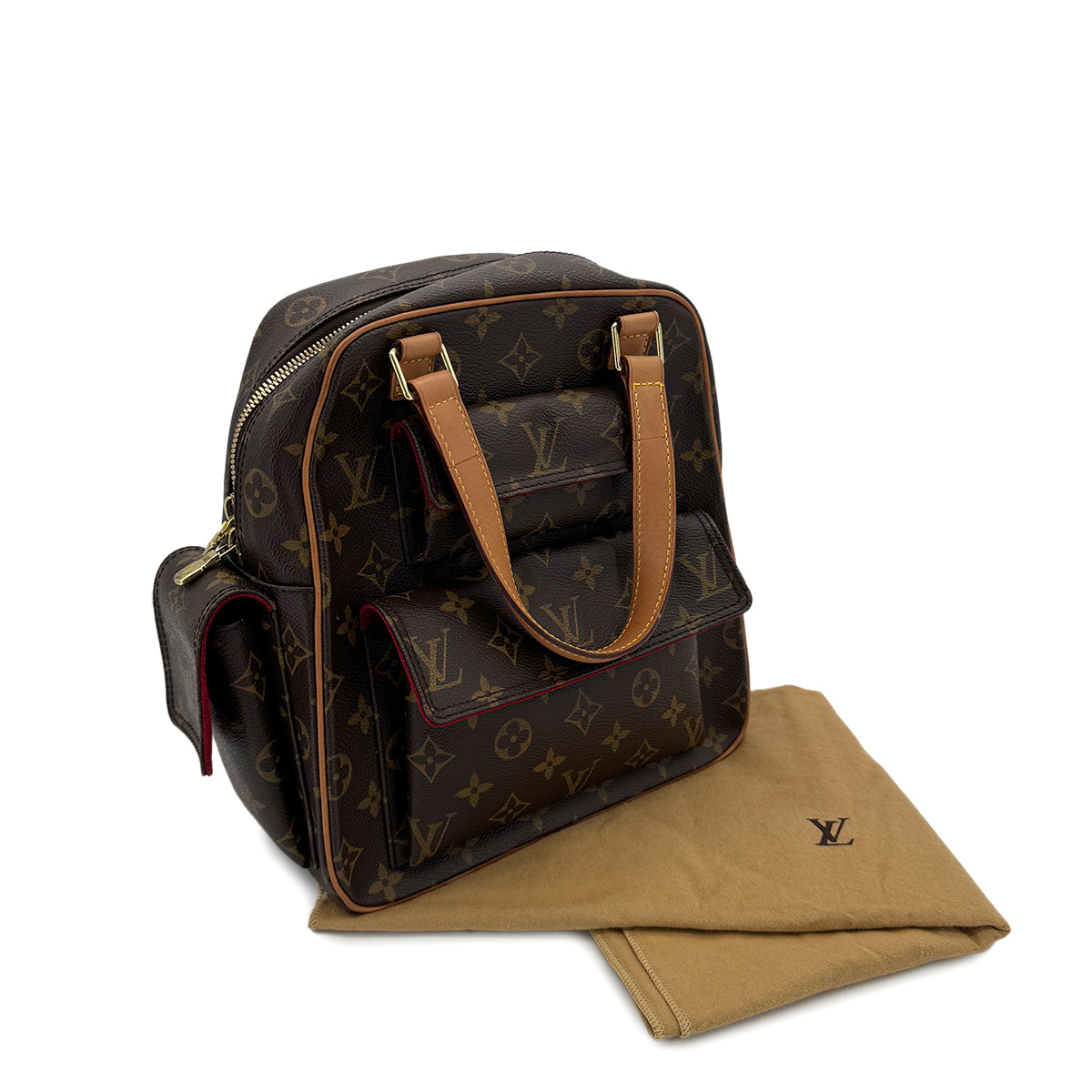 LOUIS VUITTON MONOGRAM EXCENTRI CITE HAND BAG BROWN M51161 90299065