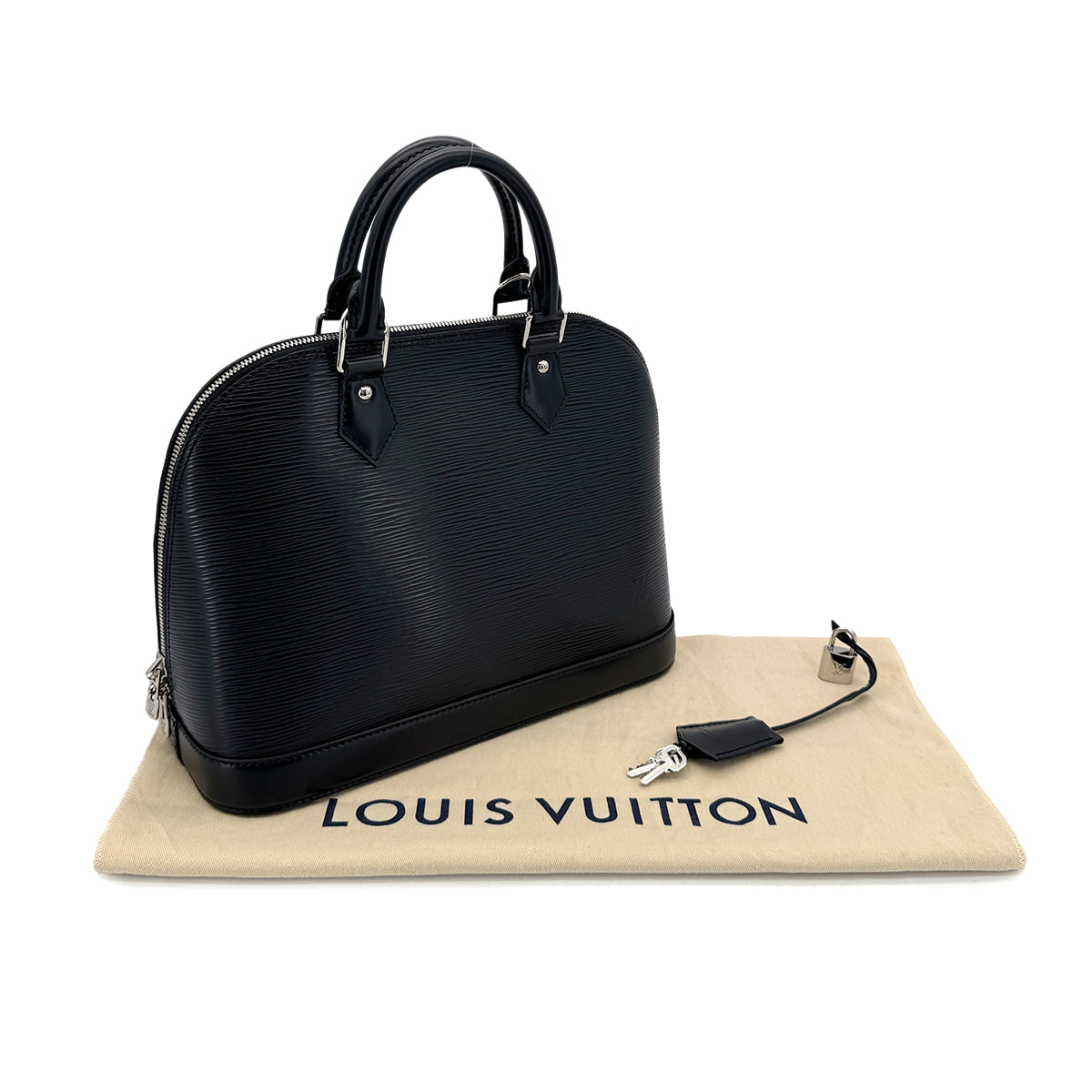 LOUIS VUITTON EPI ALMA PM HAND BAG NOIR LEATHER M40302 90299066