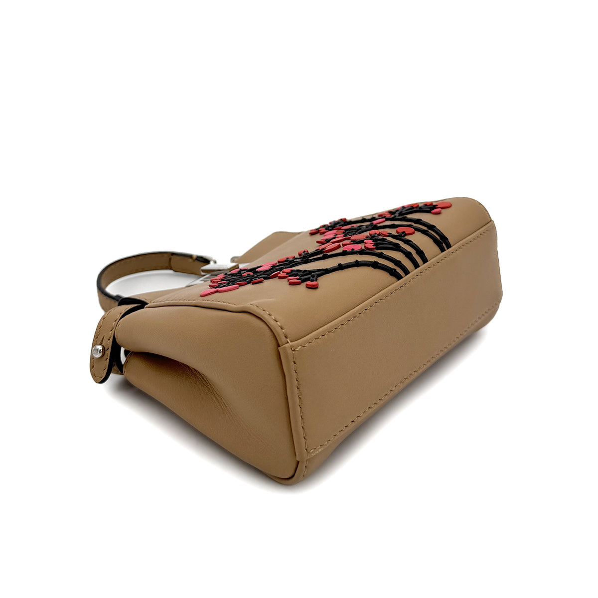 FENDI MICRO PEEKABOO HAND SHOULDER BAG LEATHER BEIGE 8M0355 90299072