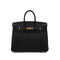 HERMES BIRKIN 25 VERSO BLACK TOUNDRA TOGO HAND BAG W GHW 90299073 - PURPOSE