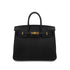 HERMES BIRKIN 25 VERSO BLACK TOUNDRA TOGO HAND BAG W GHW 90299073 - PURPOSE