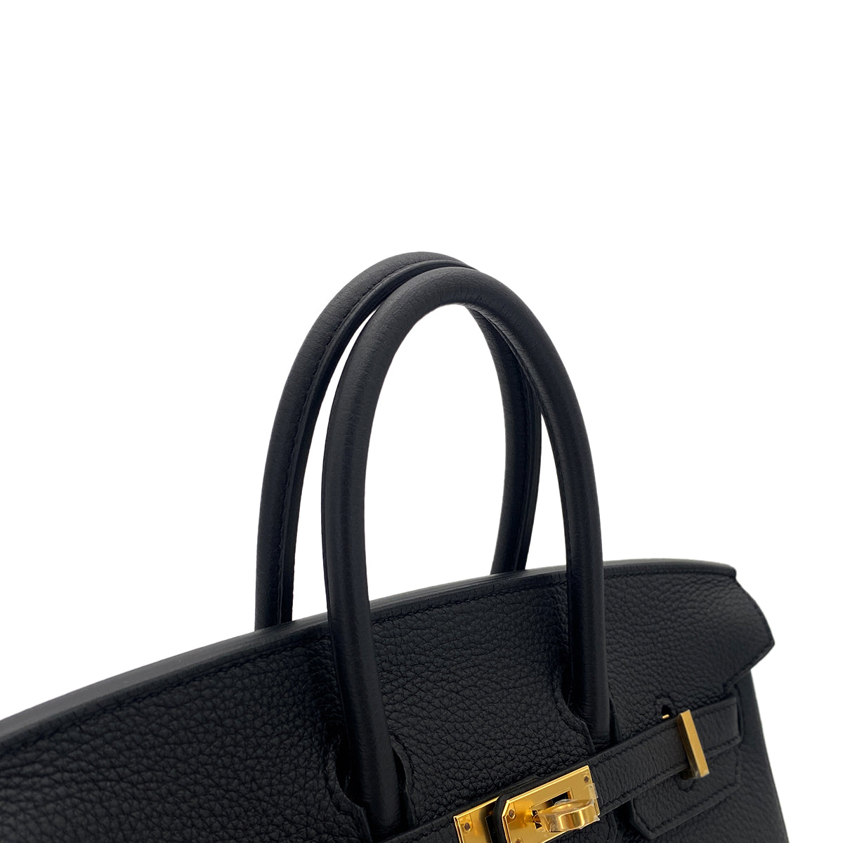 HERMES BIRKIN 25 VERSO BLACK TOUNDRA TOGO HAND BAG W GHW 90299073