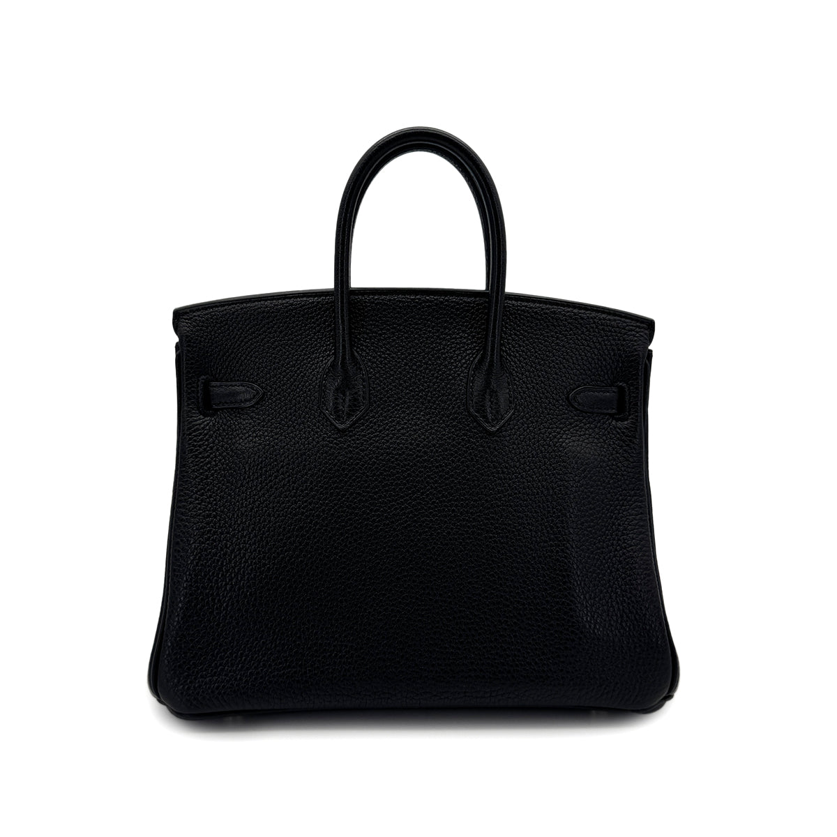 HERMES BIRKIN 25 BLACK TOGO HAND BAG □N SHW 90299077