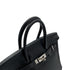 HERMES BIRKIN 25 BLACK TOGO HAND BAG □N SHW 90299077