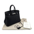 HERMES BIRKIN 25 BLACK TOGO HAND BAG □N SHW 90299077