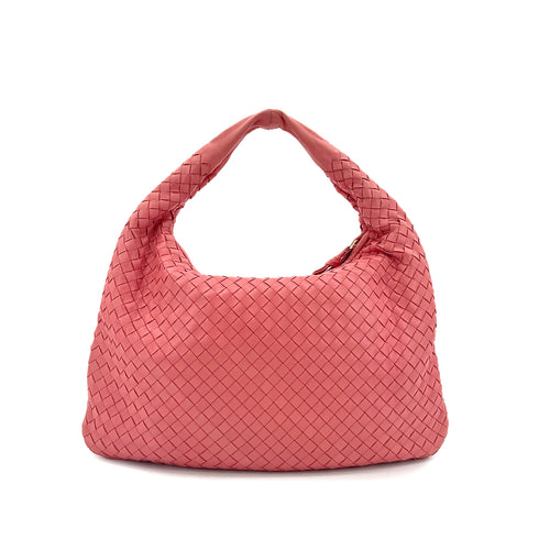 BOTTEGA VENETA INTRECCIATO SHOULDER BAG PINK LEATHER 115653 90299078