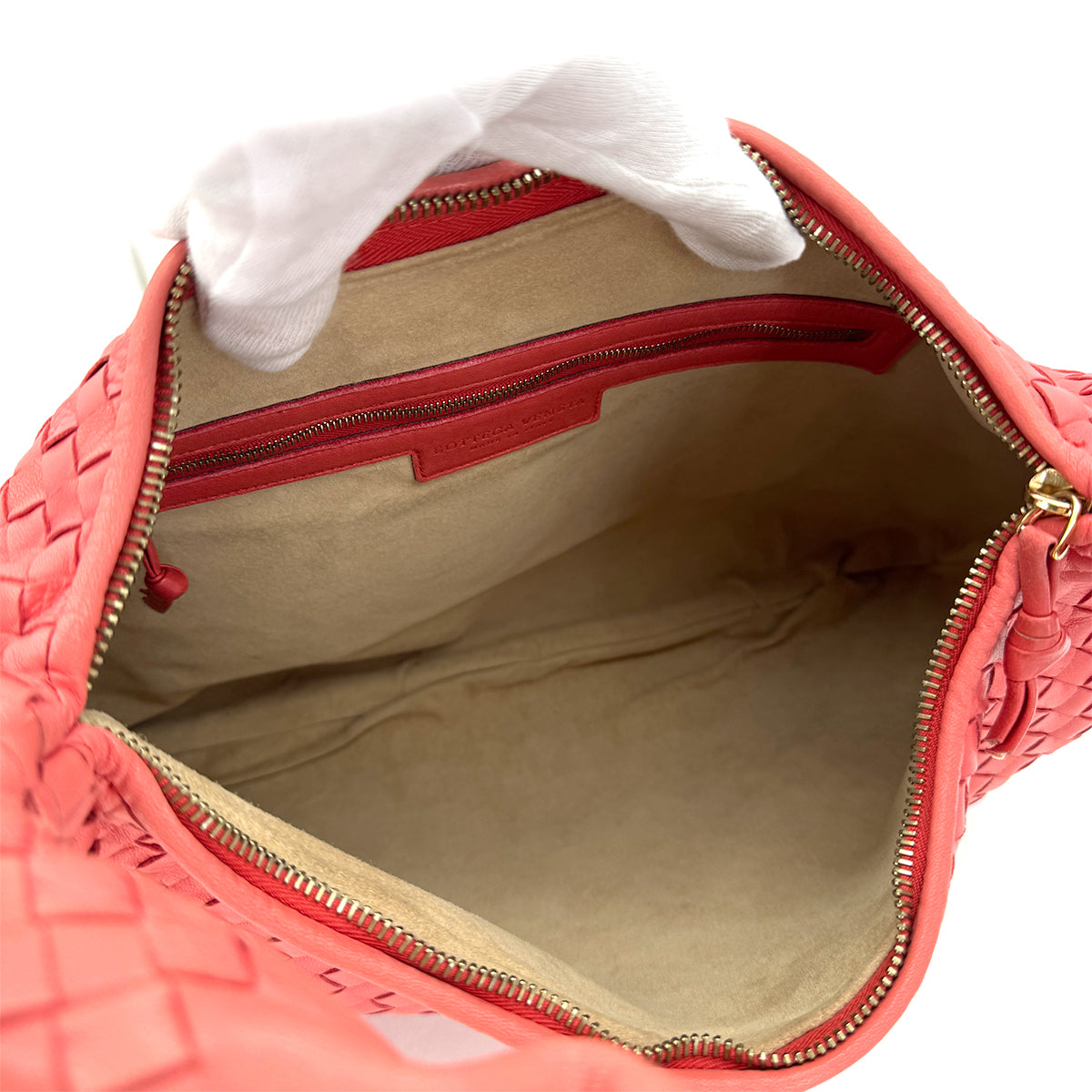 BOTTEGA VENETA INTRECCIATO SHOULDER BAG PINK LEATHER 115653 90299078
