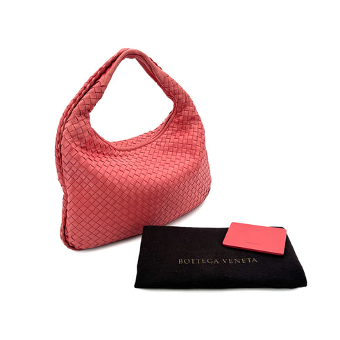 BOTTEGA VENETA INTRECCIATO SHOULDER BAG PINK LEATHER 115653 90299078