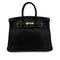 HERMES BIRKIN 35 BLACK FJORD HAND BAG □D GHW 90299084 - PURPOSE