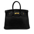 HERMES BIRKIN 35 BLACK FJORD HAND BAG □D GHW 90299084 - PURPOSE
