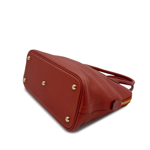 HERMES BOLIDE 31 ROUGE DUCHESSE TAURILLON CLEMENCE HAND SHOULDER BAG D 90299085 - PURPOSE