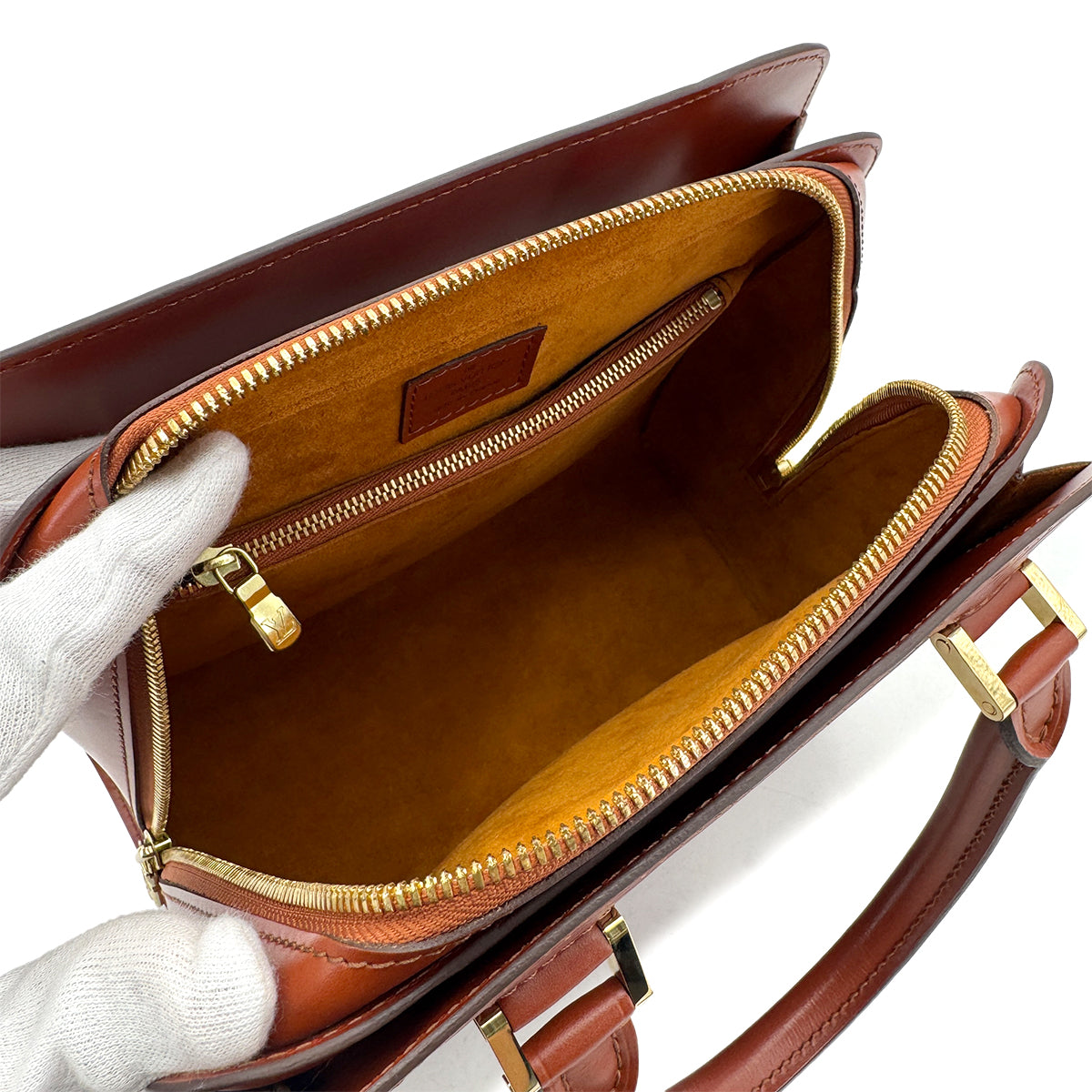 LOUIS VUITTON EPI PONT NEUF HAND BAG KENYA BRWON LEATHER M52053 90299087