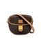 CELINE VINTAGE MACADAM SHOULDER BAG BROWN PVC LEATHER 90299088