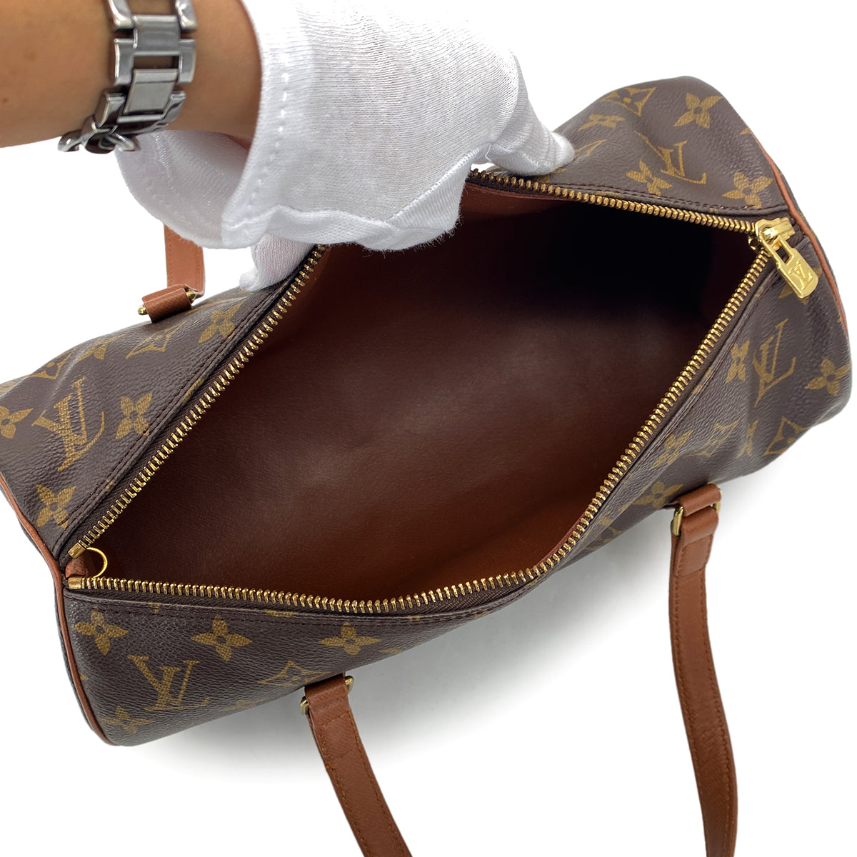 LOUIS VUITTON MONOGRAM PAPILLON 30 HAND BAG BROWN M51365 90299089