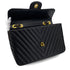 CHANEL VINTAGE MAXI CHEVRON CHAIN SHOULDER BAG BLACK CAVIAR SKIN 90299091 - PURPOSE