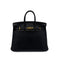 HERMES BIRKIN 25 BLACK TOGO HAND BAG □M GHW 90299092 - PURPOSE