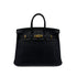 HERMES BIRKIN 25 BLACK TOGO HAND BAG □M GHW 90299092 - PURPOSE