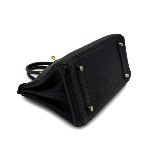 HERMES BIRKIN 25 BLACK TOGO HAND BAG □M GHW 90299092 - PURPOSE