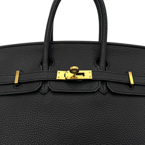 HERMES BIRKIN 25 BLACK TOGO HAND BAG □M GHW 90299092 - PURPOSE