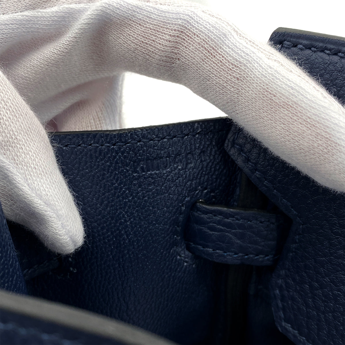 HERMES BIRKIN 25 BLUE ABYSSE TOGO HAND BAG K GHW 90299093
