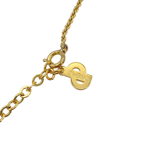 CHRISTIAN DIOR NECKLACE CD LOGO GOLD ACCESSORY 90299098