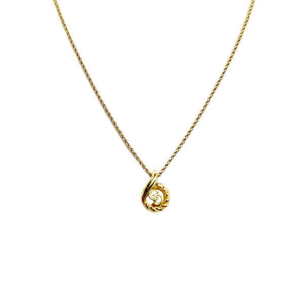 CHRISTIAN DIOR NECKLACE CD LOGO GOLD ACCESSORY 90299099