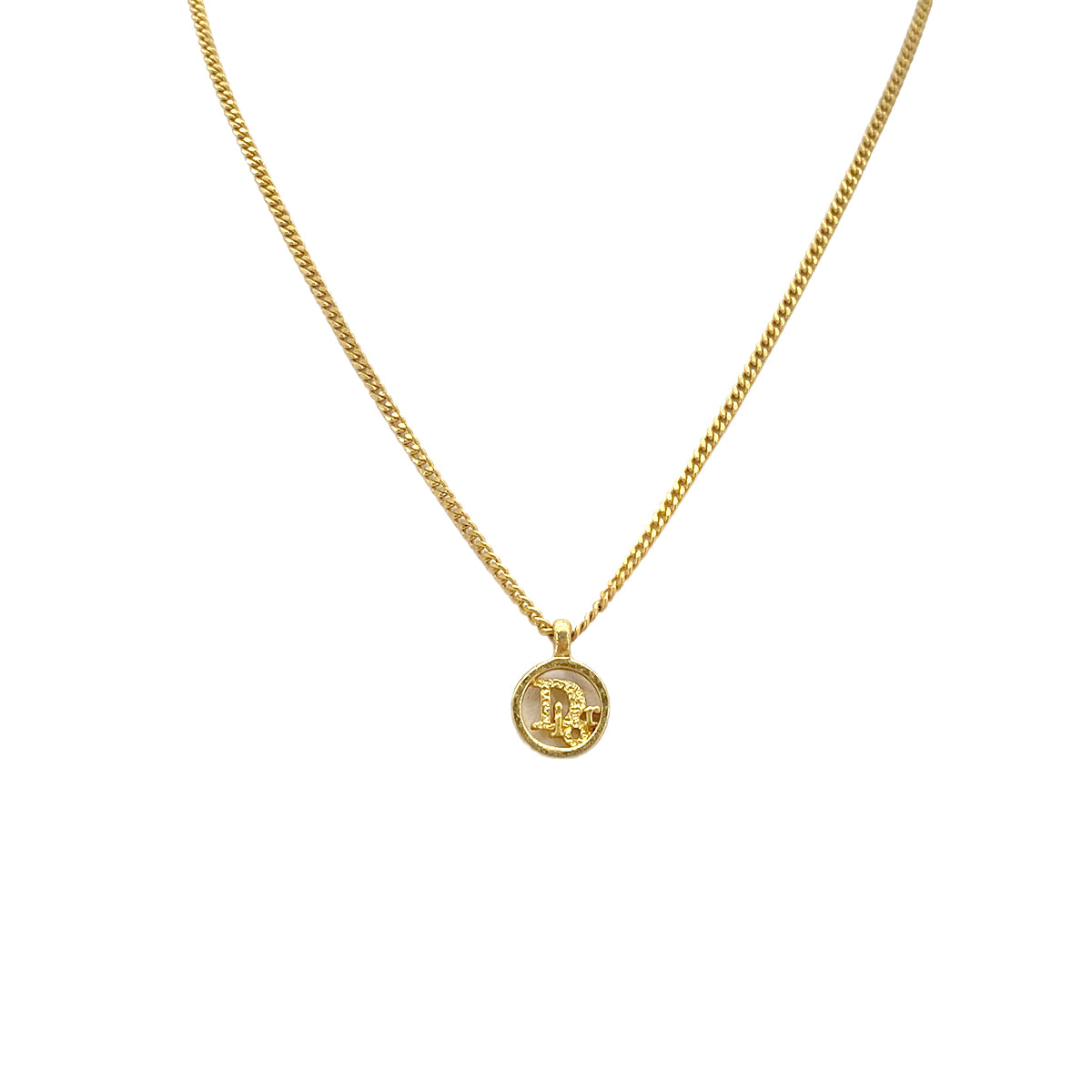 CHRISTIAN DIOR NECKLACE LOGO GOLD ACCESSORY 90299101