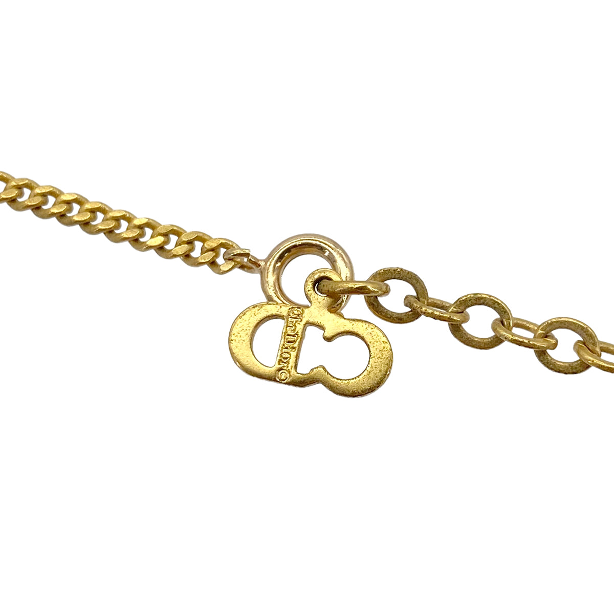 CHRISTIAN DIOR NECKLACE LOGO GOLD ACCESSORY 90299101