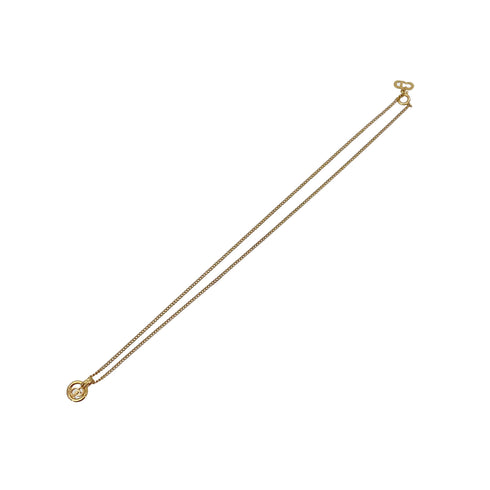 CHRISTIAN DIOR NECKLACE CD LOGO GOLD ACCESSORY 90299102