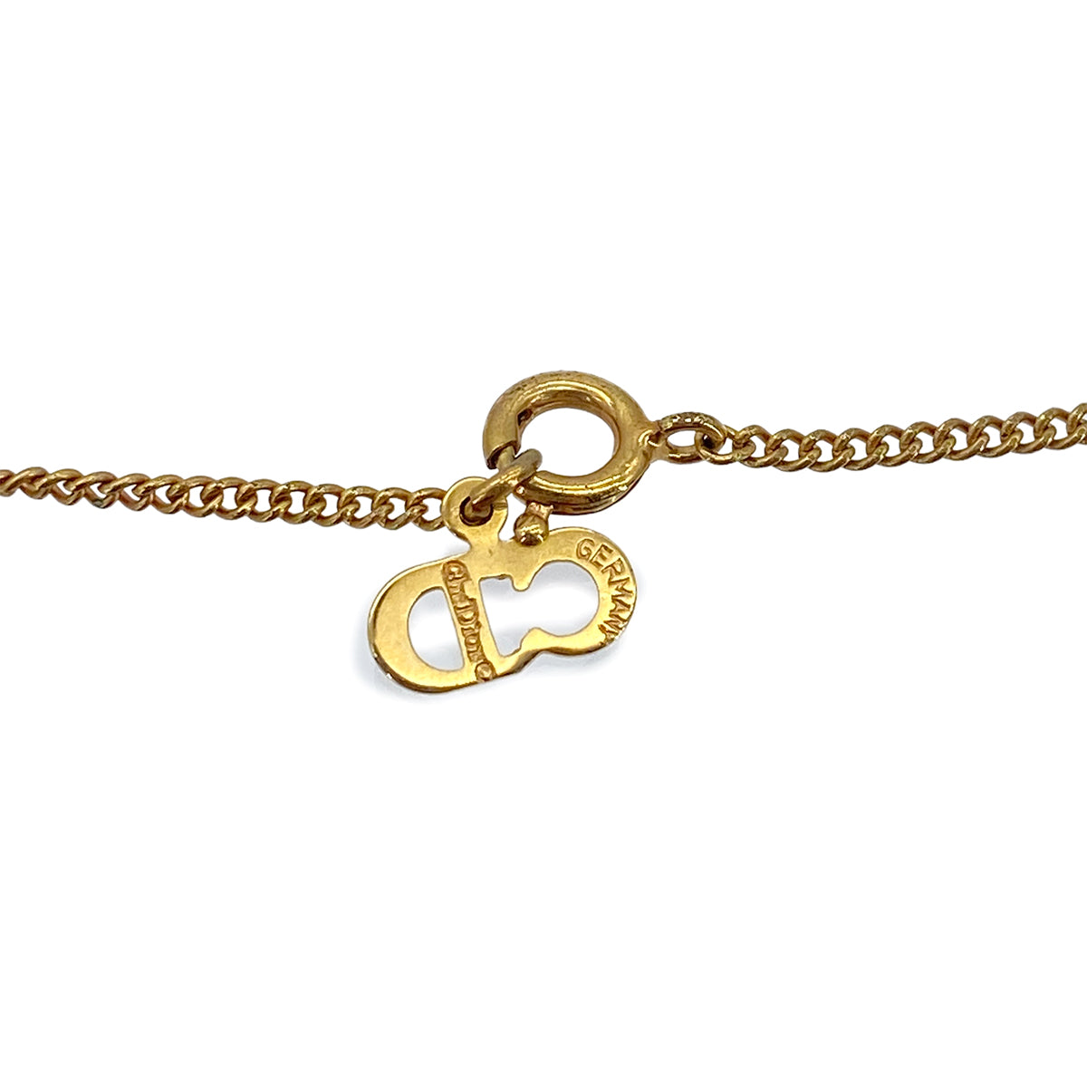 CHRISTIAN DIOR NECKLACE CD LOGO GOLD ACCESSORY 90299102
