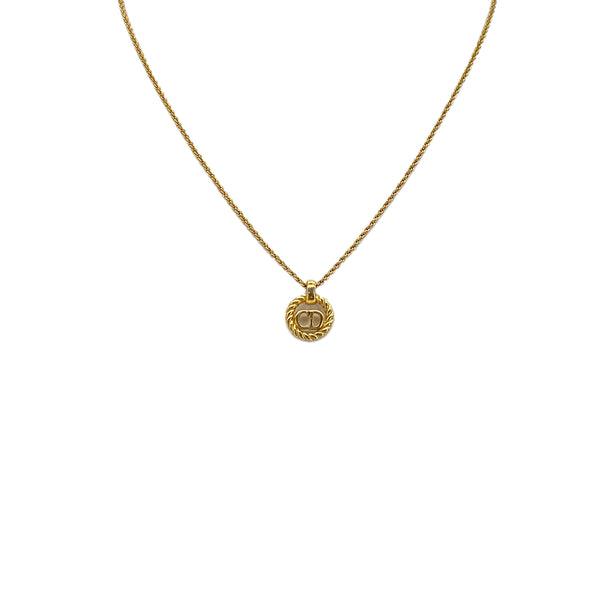 CHRISTIAN DIOR NECKLACE CD LOGO GOLD ACCESSORY 90299103
