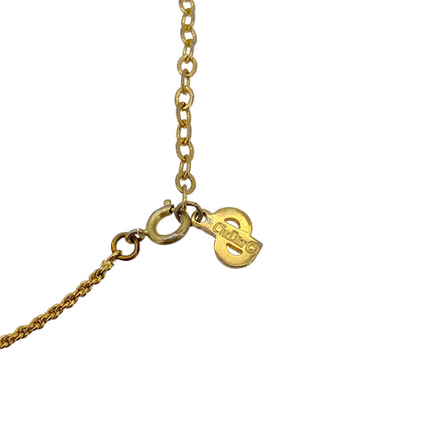 CHRISTIAN DIOR NECKLACE CD LOGO GOLD ACCESSORY 90299103