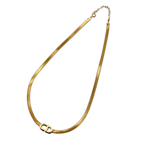 CHRISTIAN DIOR NECKLACE CD LOGO GOLD ACCESSORY 90299110 - PURPOSE