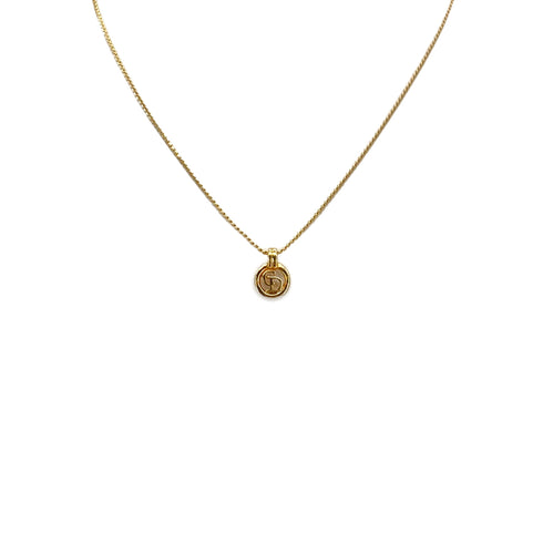 CHRISTIAN DIOR NECKLACE CD LOGO GOLD ACCESSORY 90299111 - PURPOSE