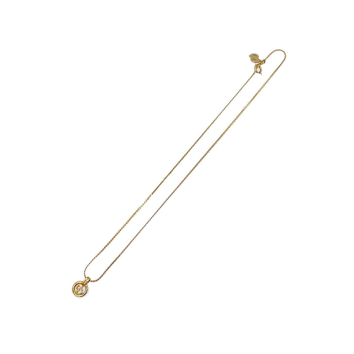 CHRISTIAN DIOR NECKLACE CD LOGO GOLD ACCESSORY 90299111