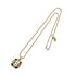 CHRISTIAN DIOR NECKLACE CD LOGO RHINESTONE GOLD ACCESSORY 90299113 - PURPOSE