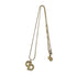 CHRISTIAN DIOR NECKLACE CD LOGO RHINESTONE GOLD ACCESSORY 90299114