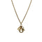 CHRISTIAN DIOR NECKLACE LOGO RHINESTONE GOLD ACCESSORY 90299115 - PURPOSE