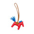 HERMES BAG CHARM RODEO PM ROSE TEXAS BLUE ZANZIBAR GOLD AGNEAU MILO Y 90299116 - PURPOSE