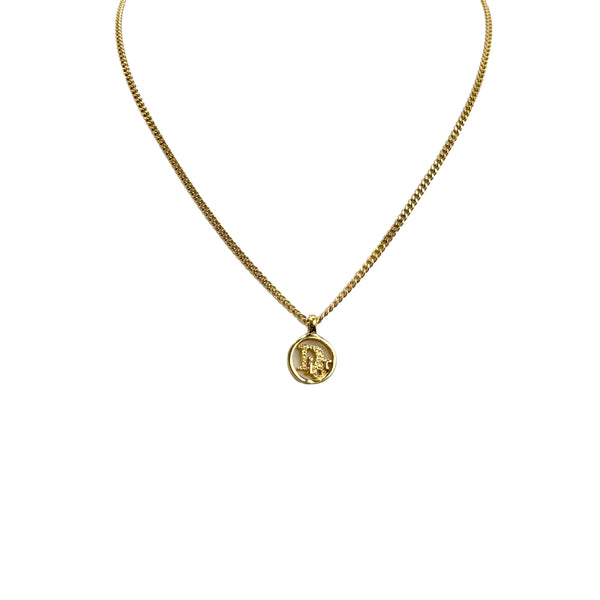 CHRISTIAN DIOR NECKLACE LOGO GOLD ACCESSORY 90299117
