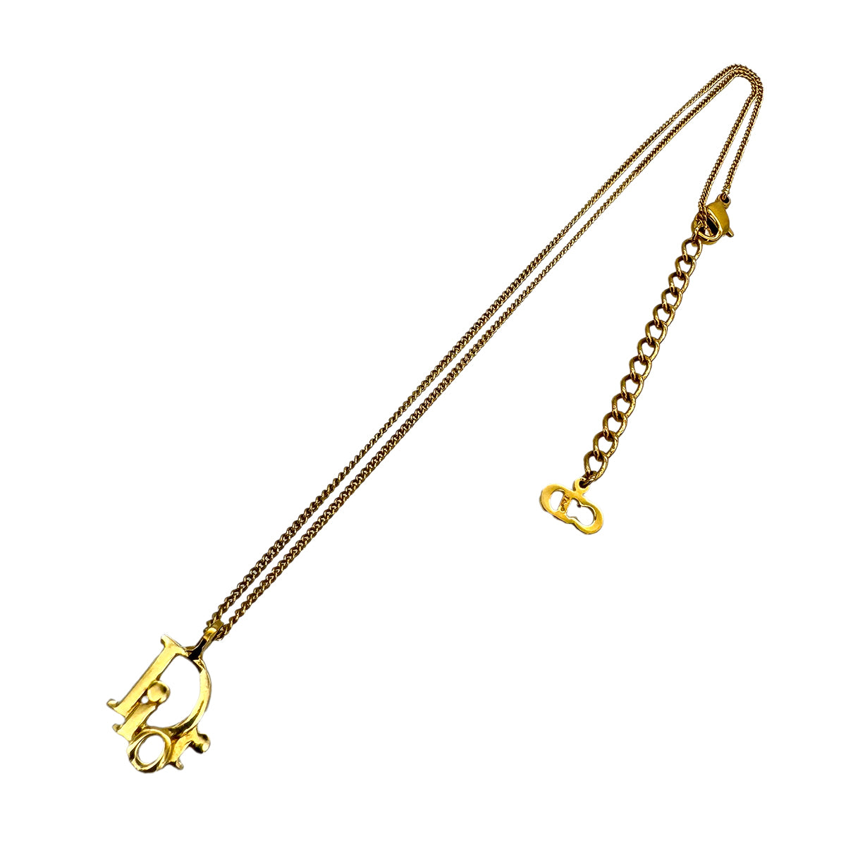 CHRISTIAN DIOR NECKLACE LOGO GOLD ACCESSORY 90299118