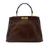 FENDI PEEKABOO REGULAR HAND SHOULDER BAG LEATHER BROWN 8BN226 90299152 - PURPOSE