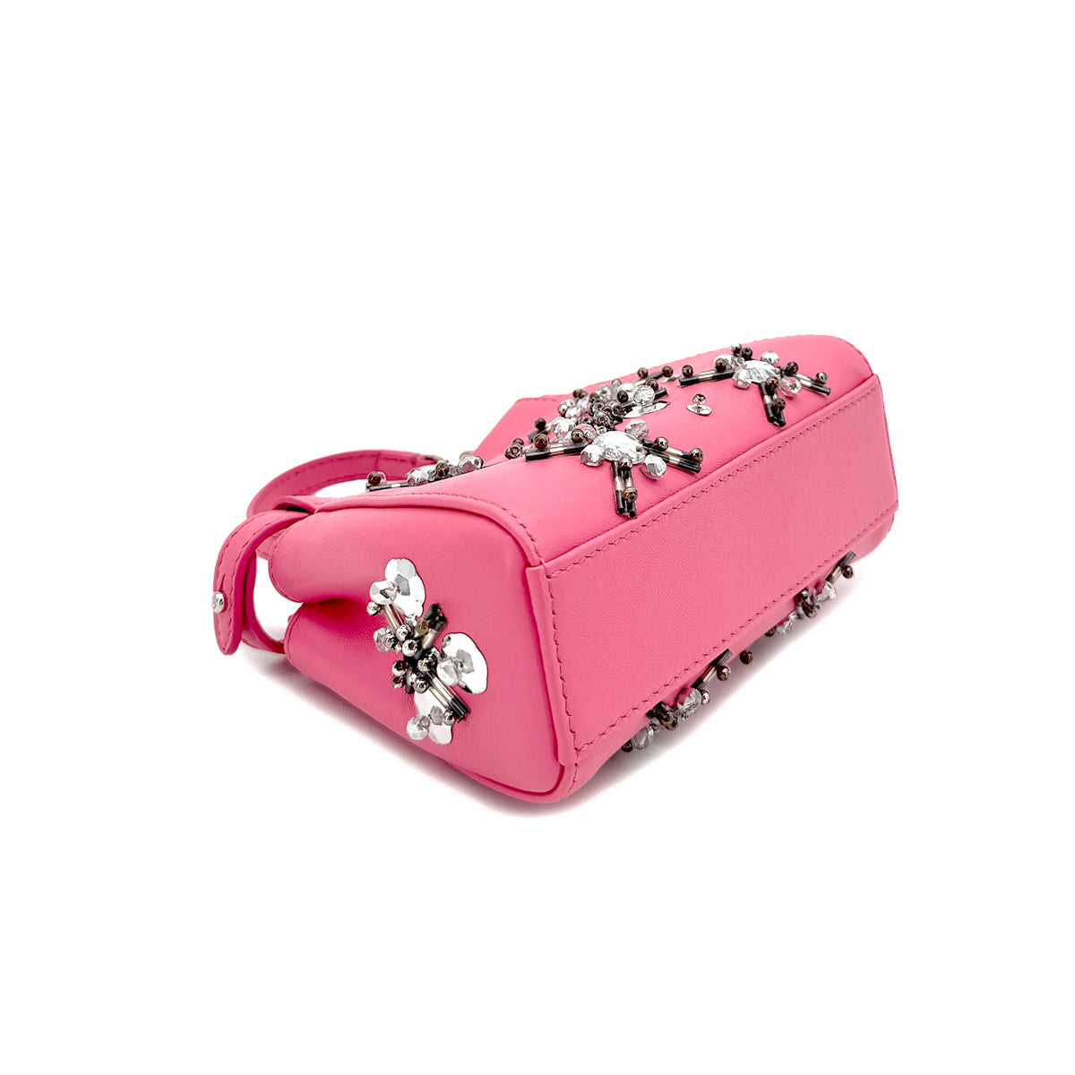 FENDI MICRO PEEKABOO HAND SHOULDER BAG LEATHER PINK BIJOU 8M0355 90299157