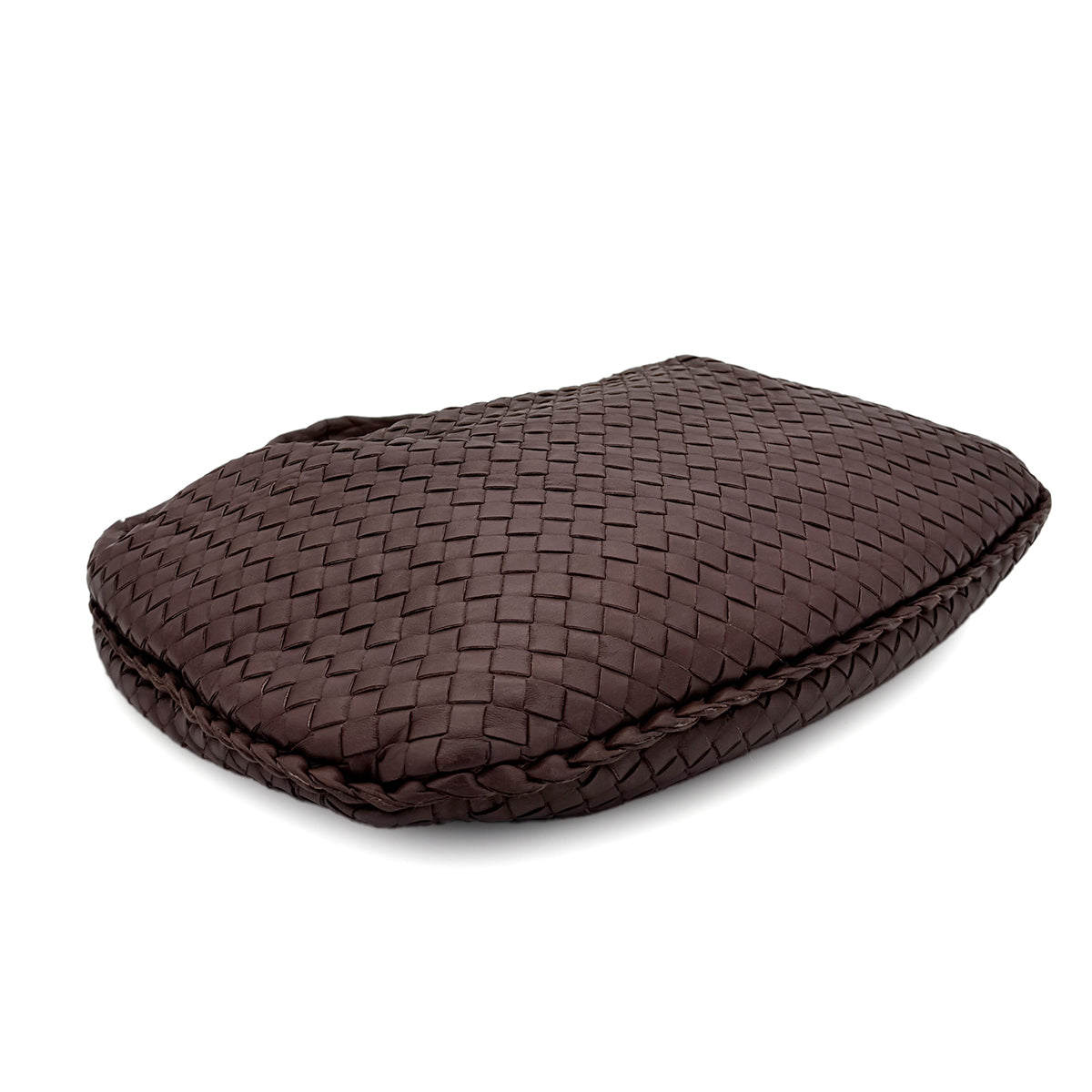 BOTTEGA VENETA INTRECCIATO HOBO SHOULDER BAG BROWN LEATHER 90299164