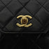 CHANEL VINTAGE MATELASSE CHAIN SHOULDER BAG BLACK LAMB SKIN 90299168 - PURPOSE