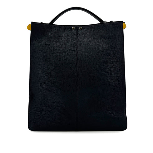 FENDI PEEKABOO I SEE U TOTE SHOULDER BAG BLACK LEATHER 7VA528 90299170 - PURPOSE