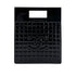 CHANEL VINTAGE CHOCOLATE BAR HAND BAG BLACK PERPEX ENAMEL 90299171